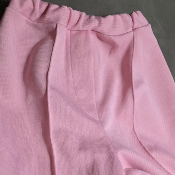 Vintage 70's Girls Pants Size 14 Front Seam Wide Leg High Elastic Waist - Picture 2 of 5